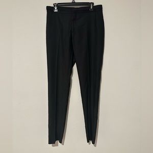 Salvatore Ferragamo Pleated Straight Leg Trousers in Black US 32 / Euro 48-7r